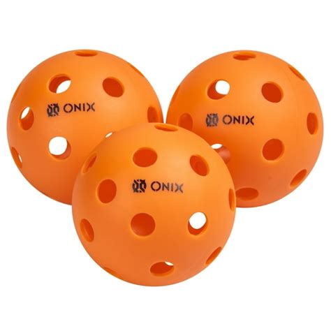 Recruit By Onix Pickleball Pure Indoor Balls Orange 3 Pack Walmart