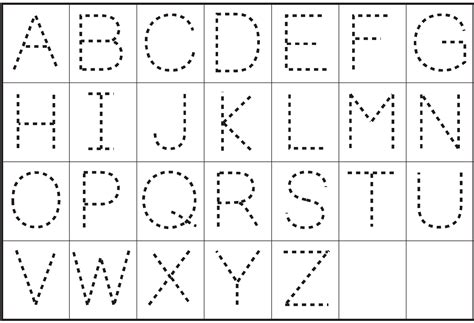 Printable Alphabet Letters To Trace