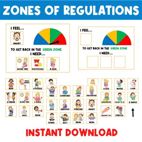 Zones Of Regulations Tools Emotional Regulation Feelings Choice