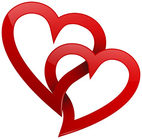 Two Red Hearts Png Clipart Best Web Clipart Heart Clip Art Heart