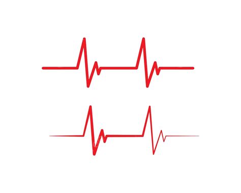 Heart Beat Line Vector Symbol Illustration Graphic Vector Symbol