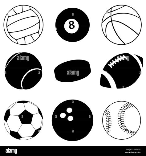 Pool Balls Set Stock Vector Images Alamy