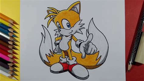 Dibujando A Tails Sonic X Drawing Tails Youtube