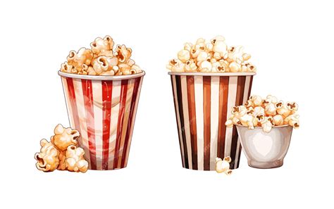 Premium Vector Popcorn Clipart Isolated Vector Illustration