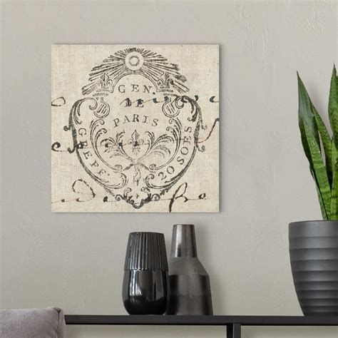 Letter Crest I Wall Art Canvas Prints Framed Prints Wall Peels