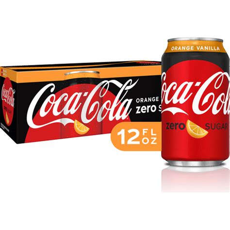 Coca Cola Orange Vanilla Zero 12 Pack Sparkling And Seltzer Brooklyn