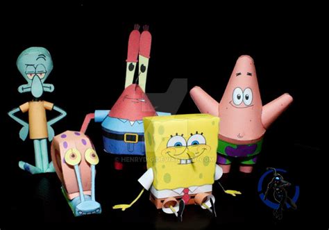 Spongebob Squarepants Papercraft By Henrydig On Deviantart 87348 Hot