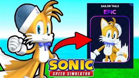 Unlock Sailor Tails And Insane New Feature Sonic Speed Simulator Youtube