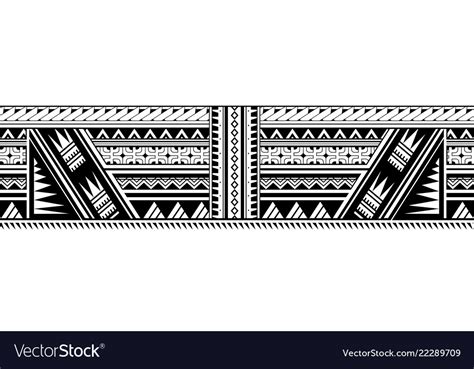 Maori Style Sleeve Tattoo Royalty Free Vector Image