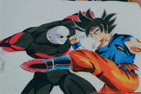 Step By Step To Draw Goku Ultra Instinct Vs Jiren Drawing Dragonball