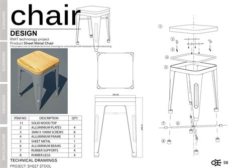 Resultado De Imagem Para Chair Technical Drawing Industrial Design