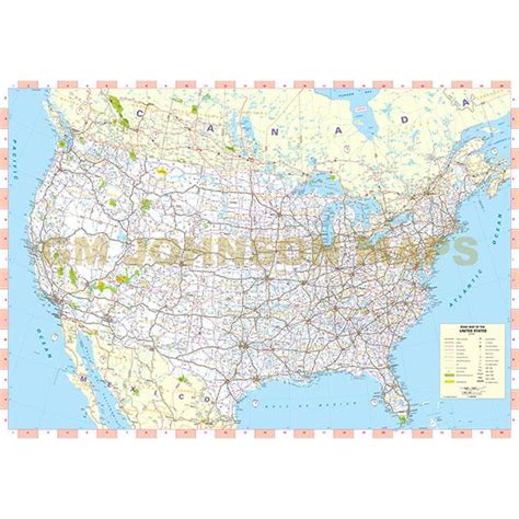 United States Map With Highways And Cities