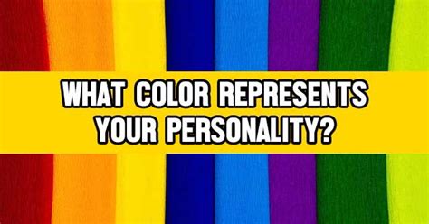 What Color Represents Your Personality QuizLady