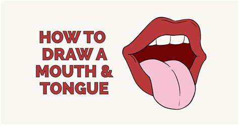 How To Draw A Mouth And Tongue Really Easy Drawing Tutorial