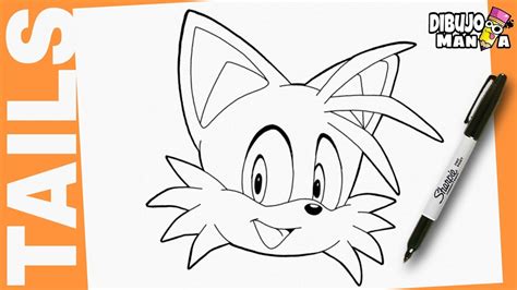 Como Dibujar A Tails Facil Paso A Paso How To Draw Tails Sonic