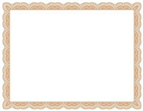 Certificate Borders Templates Clipart Best