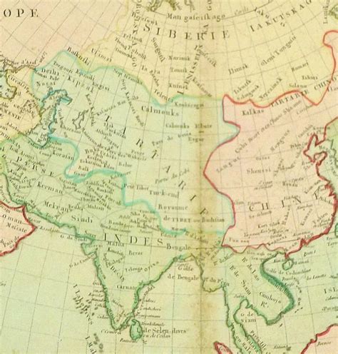 Map Of Asia 1767 Original Art Antique Maps And Prints