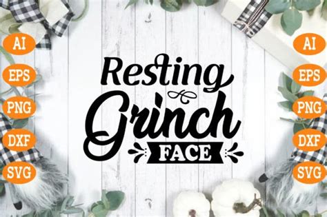 Resting Grinch Face Svg Graphic By Design Art Creative Fabrica