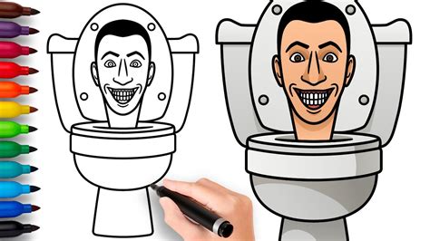 How To Draw Skibidi Toilet Skibidi Toilet Easy Step By Step Drawing