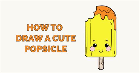 How To Draw A Cute Popsicle Really Easy Drawing Tutorial