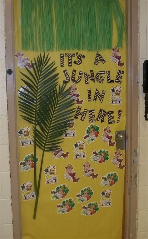 Jungle Theme Classroom Door Its A Jungle In Here Jungle Theme