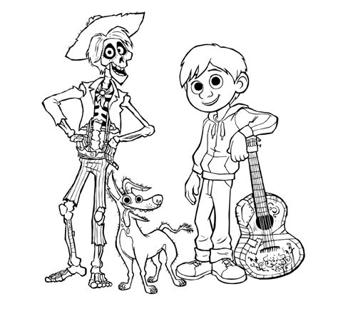 Pixar Coco Coloring Pages 101 Coloring