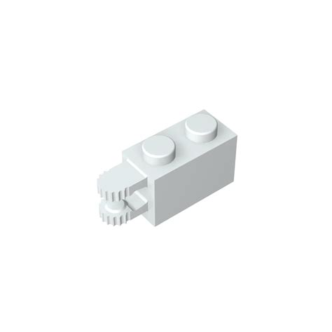 Hinge Brick 1 X 2 Locking With 2 Fingers Horizontal End 9 Teeth