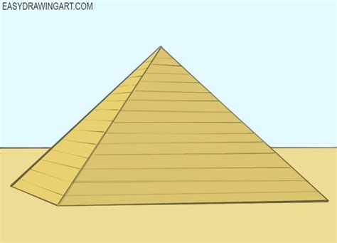 How To Draw A Pyramid Easy Pyramids Easy Drawings Drawings