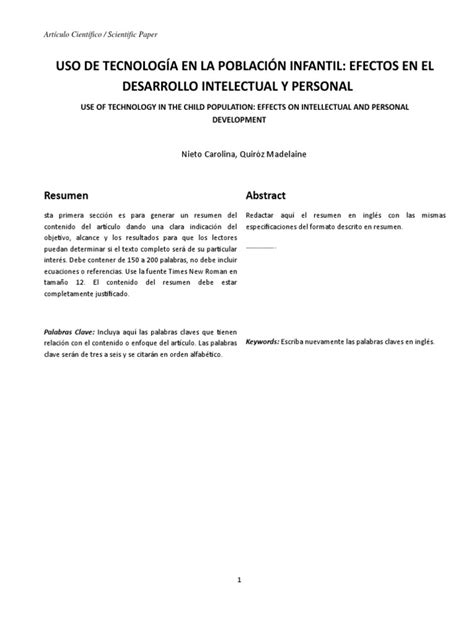 Ejemplo Del Articulo Pdf Soporte Comunicación Escrita