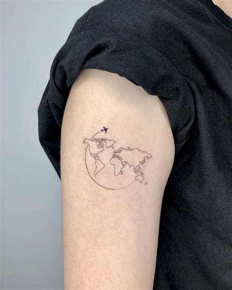 30 Pretty Map Tattoos Make You Want To Go Abroad Style Vp Page 26