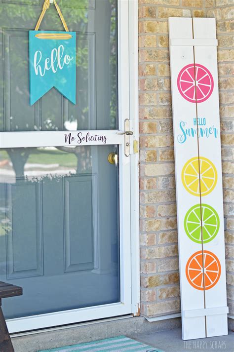 Hello Summer Front Porch Sign The Happy Scraps