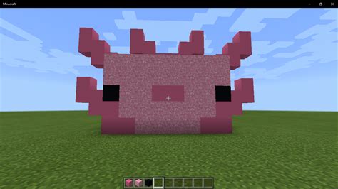 Pixel Art Of Axolotl In Minecraft Rminecraft