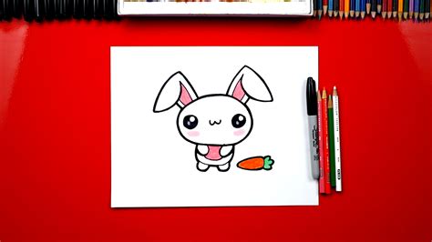 How To Draw The Cutest Easter Bunny Art For Kids Hub