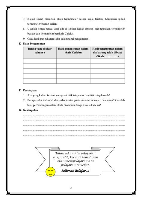 Template Lembar Kerja Siswa