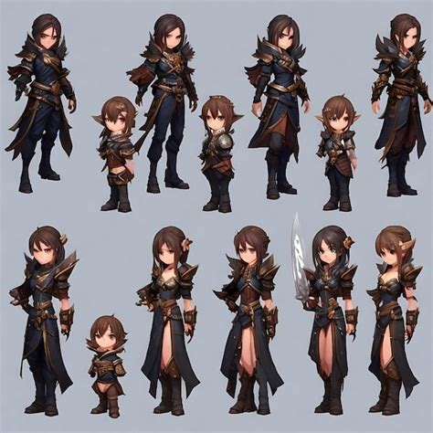 Premium Ai Image Fantasy Rpg Game Sprite Sheet