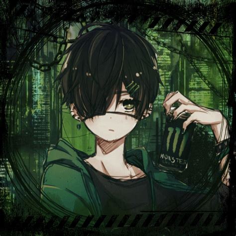 Green Aesthetic Anime Pfp Boy