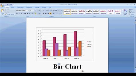 How To Make Bar Chart In Microsoft Office Word How To Make Bar Chart