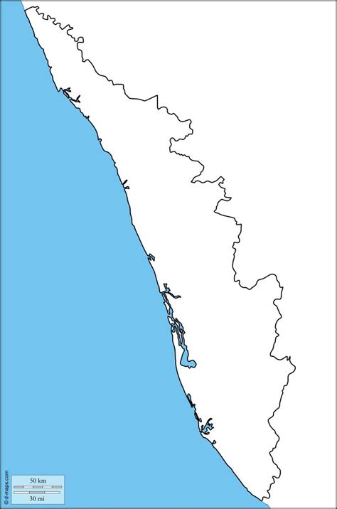 Kerala Free Map Free Blank Map Free Outline Map Free Base Map