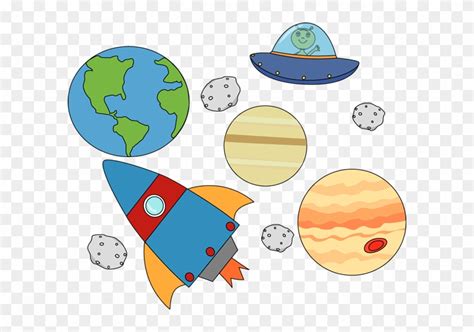 Different Planets In Solar System On Transparent Background Clip Art