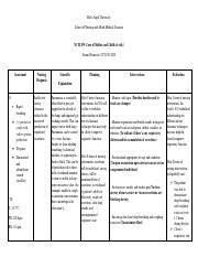 Ncp Pneumonia Compress Pdf Holy Angel University School Of Nursing