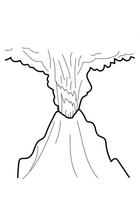 Coloriage Volcan 12 Dessin Gratuit à Imprimer