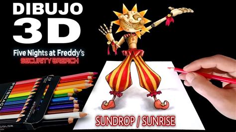 COMO DIBUJAR A SUNDROP 3D DE FNaF SECURITY BREACH SUNRISE How To