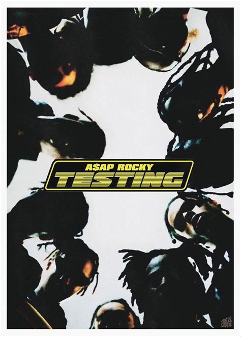 Asap Rocky Testing Poster Music Poster Graphic Poster Music Poster