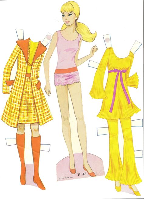 Mostly Paper Dolls World Of Barbie Paper Dolls 1971