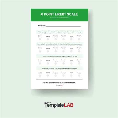 Free Printable Likert Scale Templates Word Excel 3 4 40 OFF