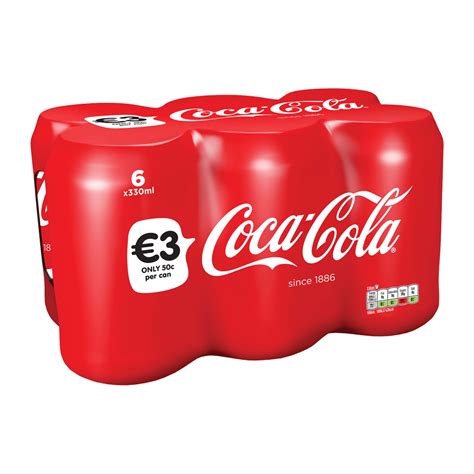 Coca Cola Can Pack 6 X 330ml Centra