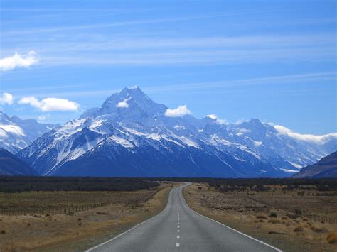 Fileroad To Mount Cook New Zealand Wikimedia Commons