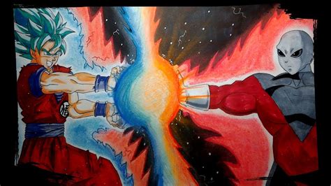 Drawing Goku Vs Jiren Dragon Ball Super Special Youtube