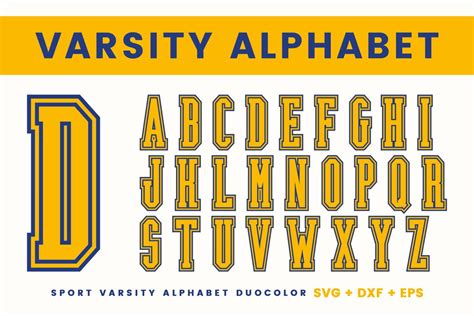 Modern Varsity Font Svg Varsity Font Varsity Letter Varsity Font