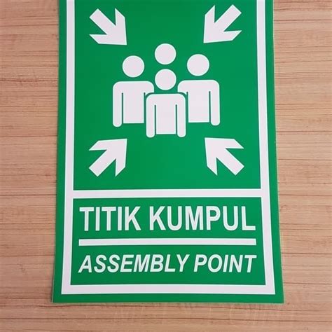 Jual Sign Stiker Titik Kumpul Assembly Point Sticker Tanda Titik